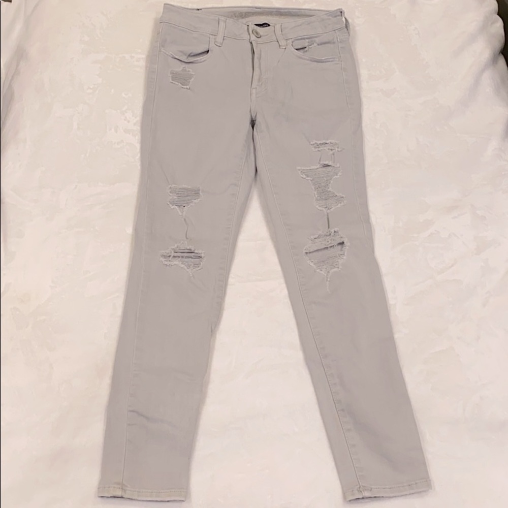 American Eagle hi-rise jegging - light grey
